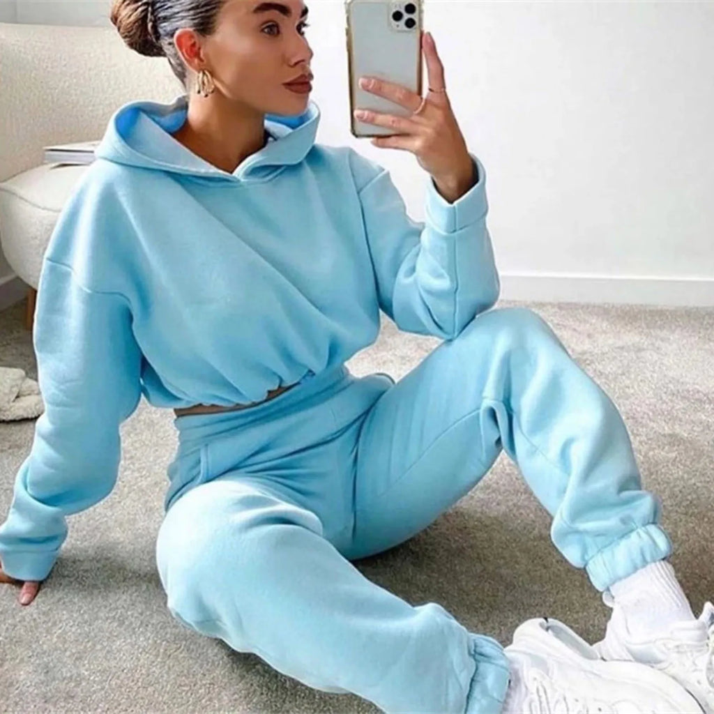 Oversized Hoodie & Sweatpants Tracksuit Set