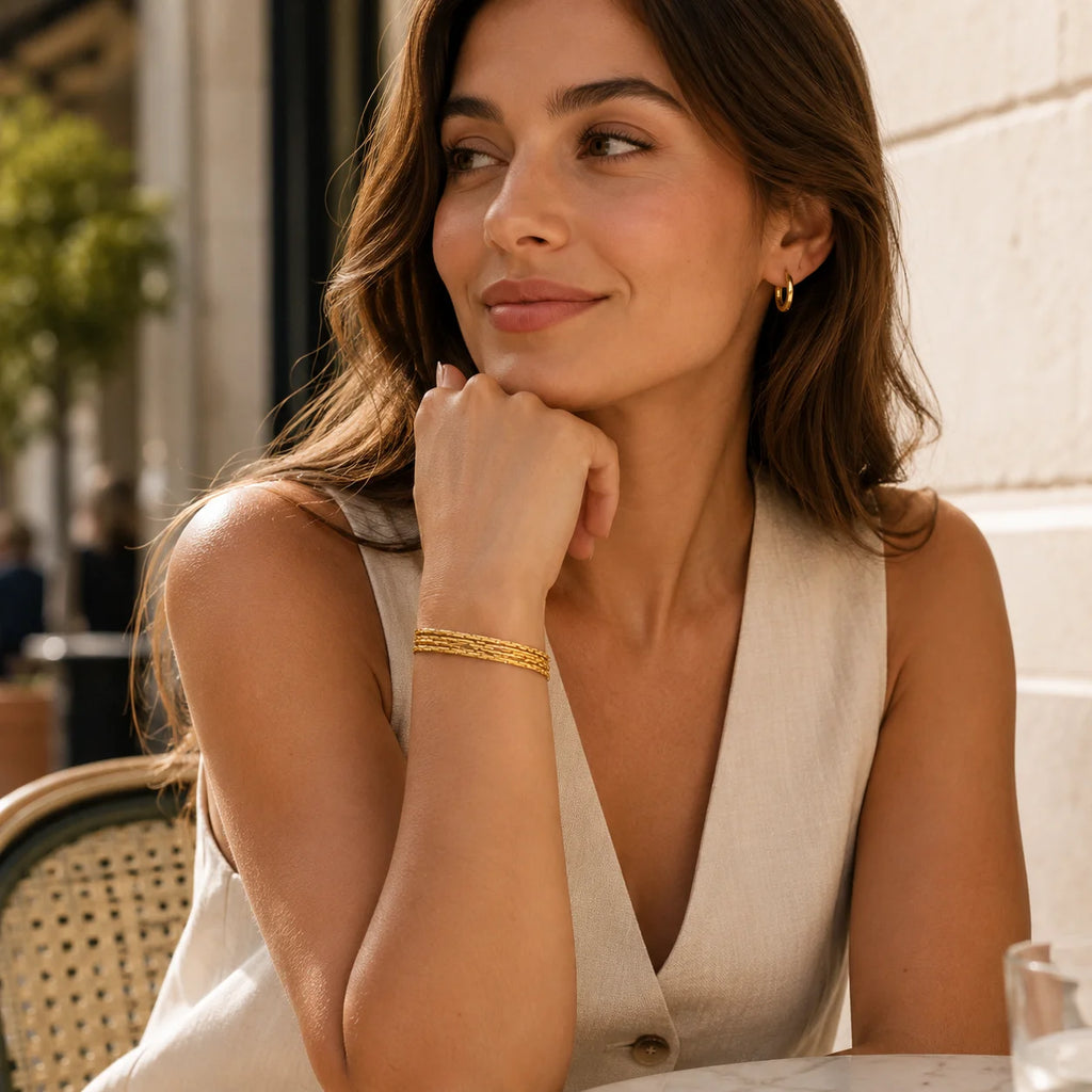 Thin Multilayer Chain Bracelet