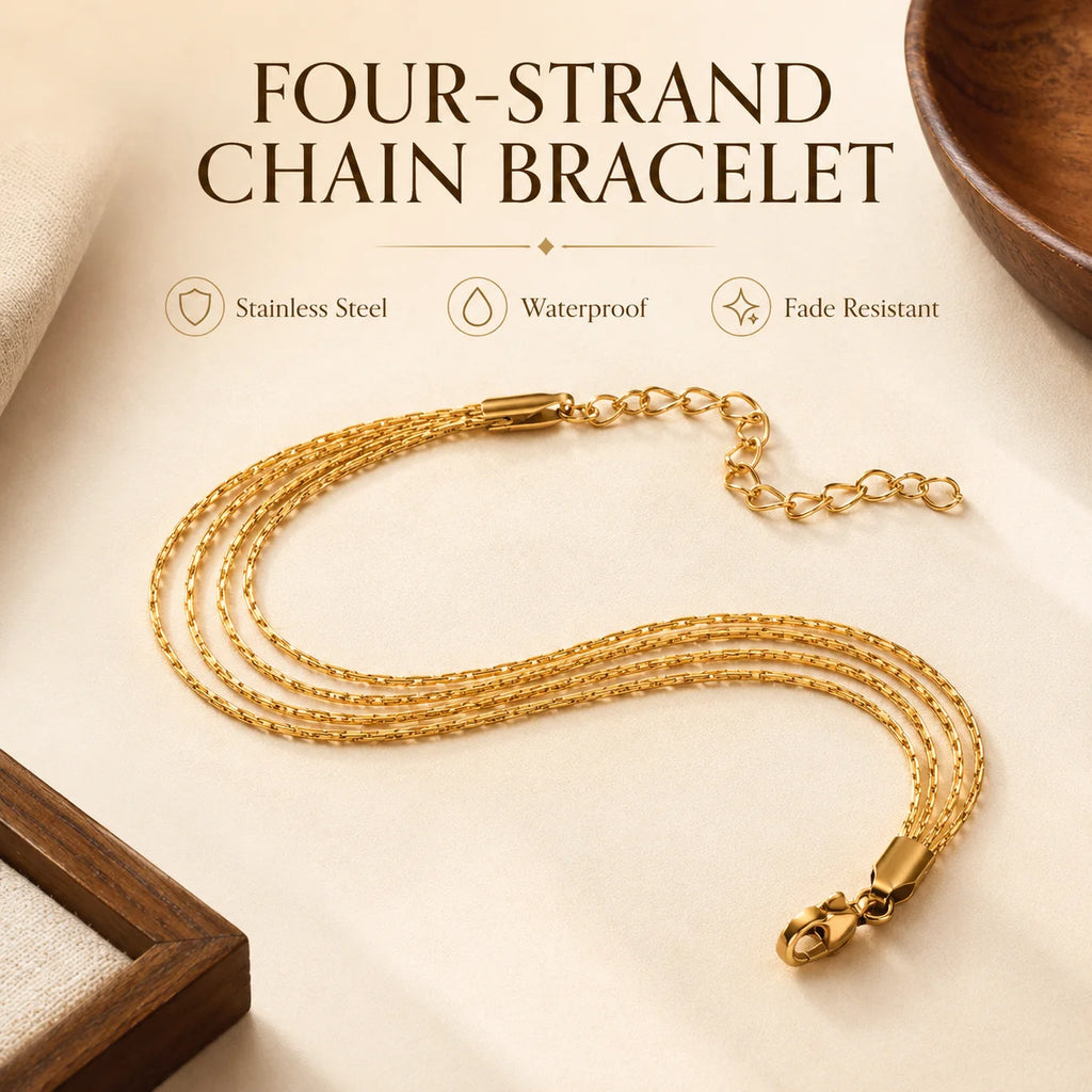 Thin Multilayer Chain Bracelet
