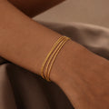 Thin Multilayer Chain Bracelet
