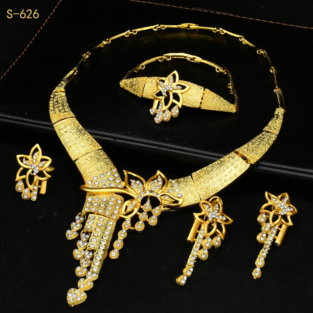 Dubai Blossom Bridal Jewelry Set