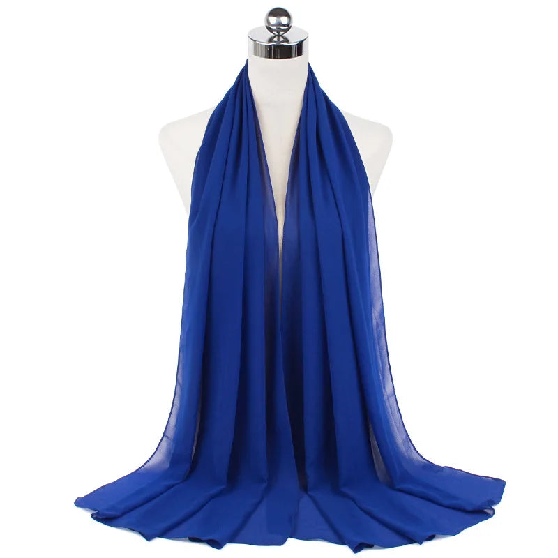 Elegant Chiffon Hijab – Soft Lightweight Headscarf | 39 Colors