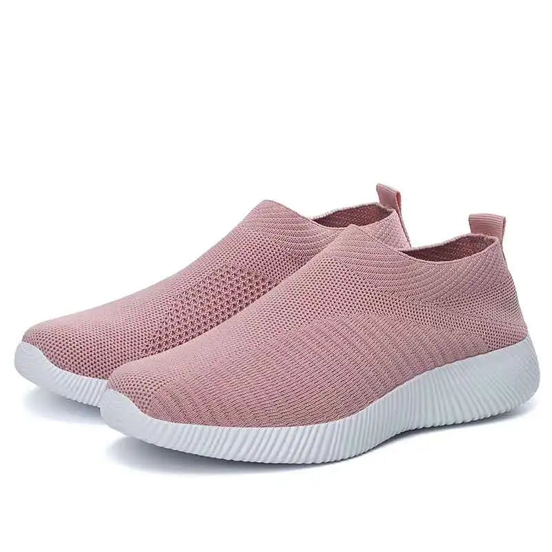 Women's Cotton Slip-On Shoes – Lightweight Casual Flats