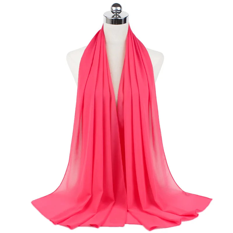 Elegant Chiffon Hijab – Soft Lightweight Headscarf | 39 Colors