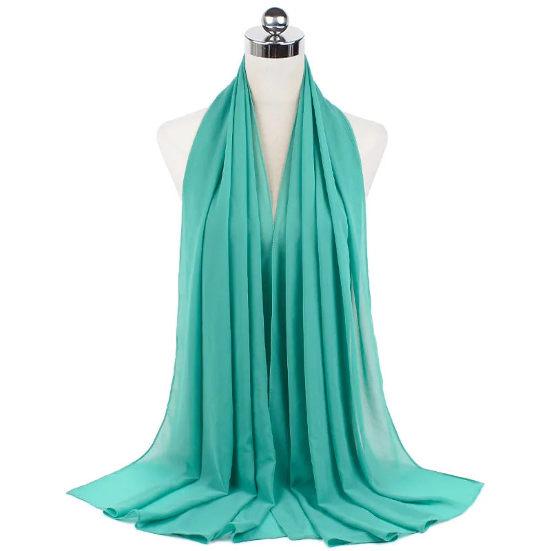 Elegant Chiffon Hijab – Soft Lightweight Headscarf | 39 Colors