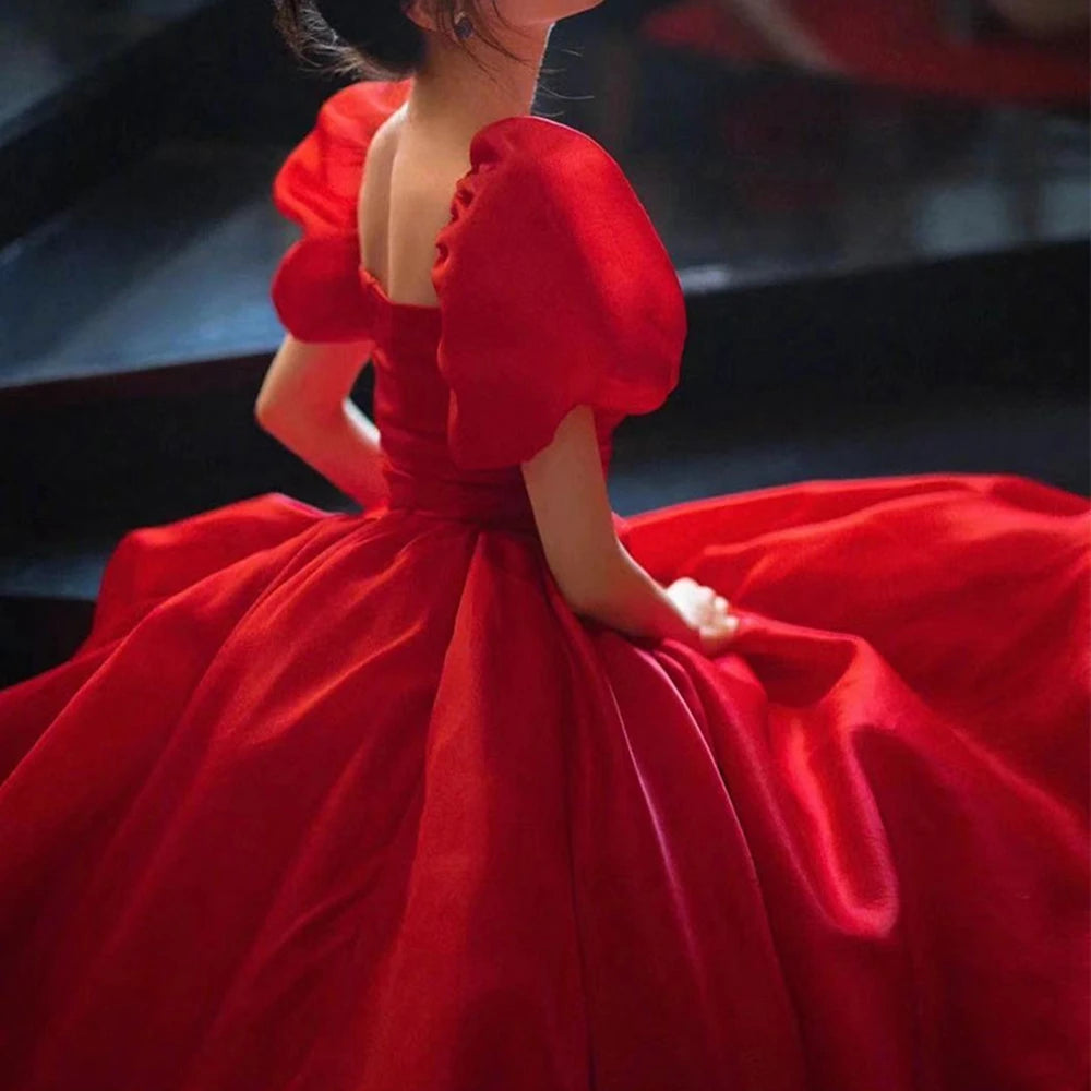 Aurora Organza Tea-Length Gown