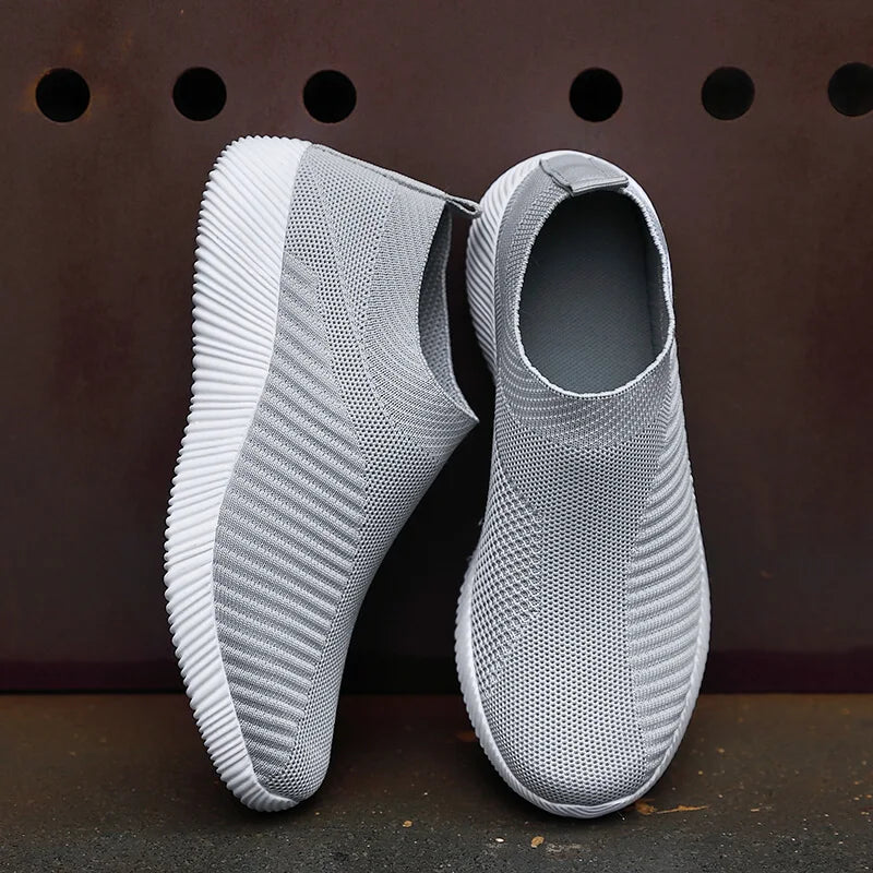 Women's Cotton Slip-On Shoes – Lightweight Casual Flats