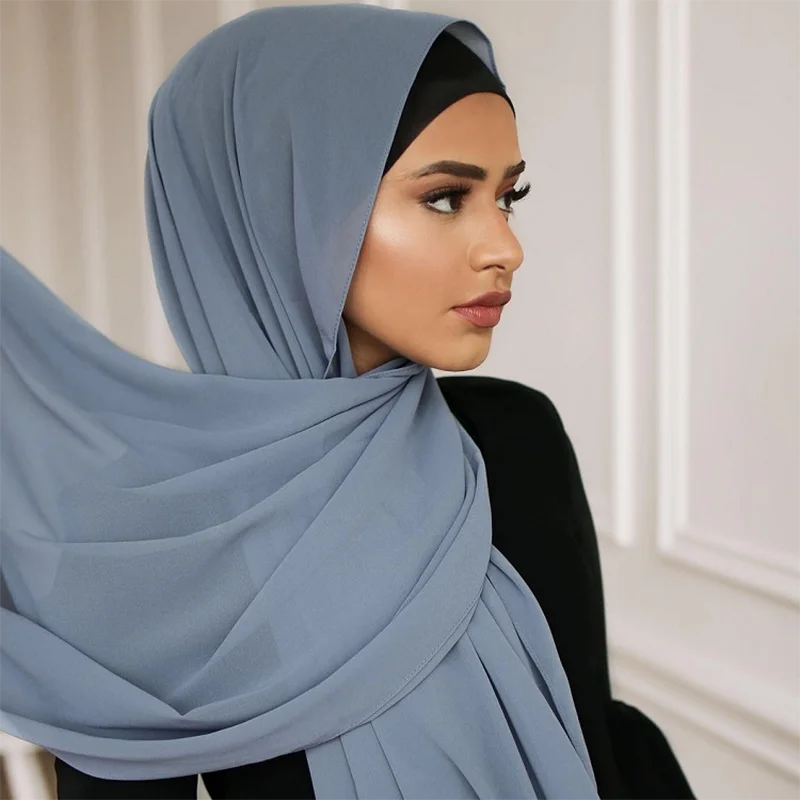 Elegant Chiffon Hijab – Soft Lightweight Headscarf | 39 Colors