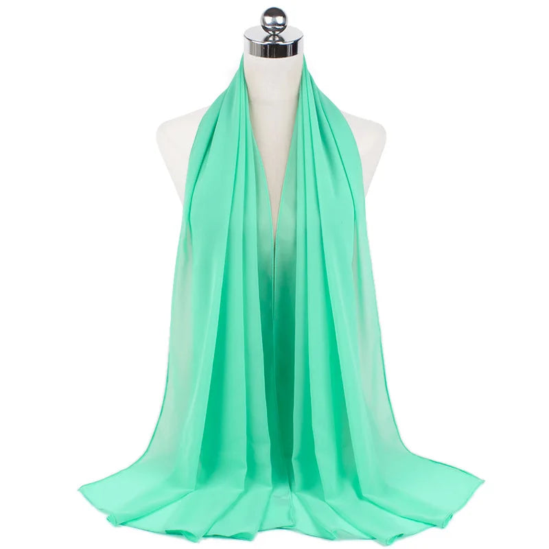 Elegant Chiffon Hijab – Soft Lightweight Headscarf | 39 Colors