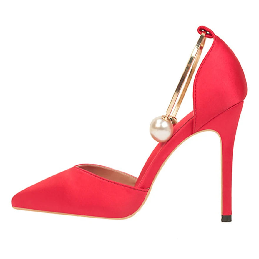 Pearl Elegance Heeled Sandals