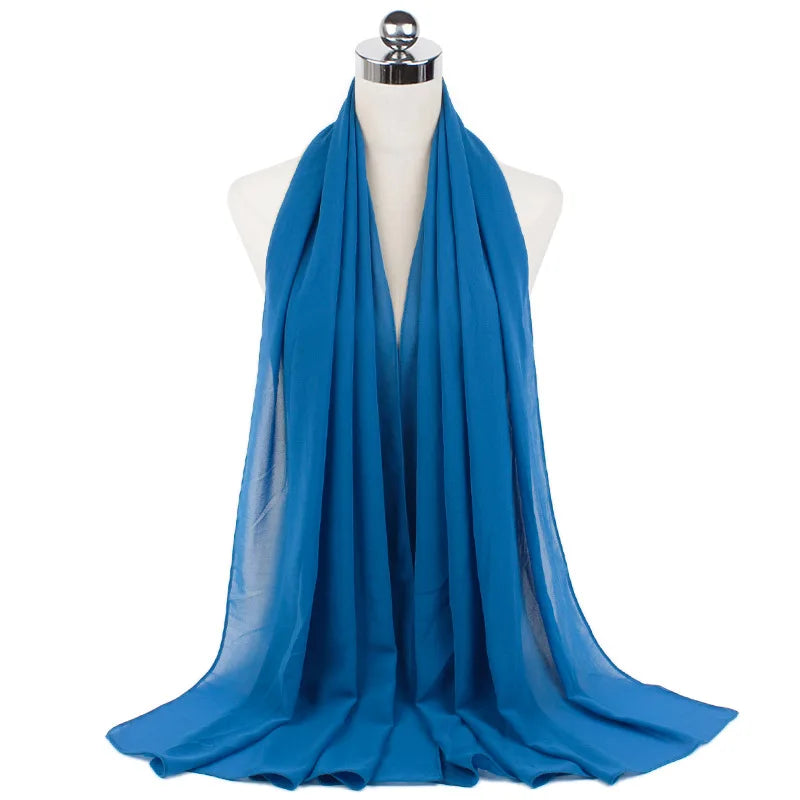 Elegant Chiffon Hijab – Soft Lightweight Headscarf | 39 Colors