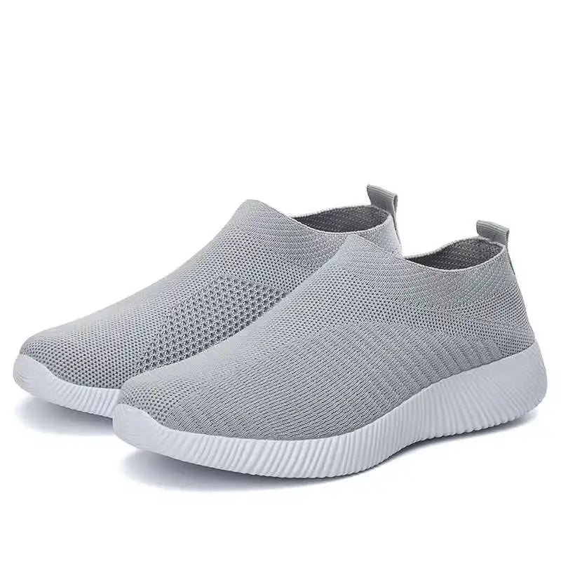 Women's Cotton Slip-On Shoes – Lightweight Casual Flats