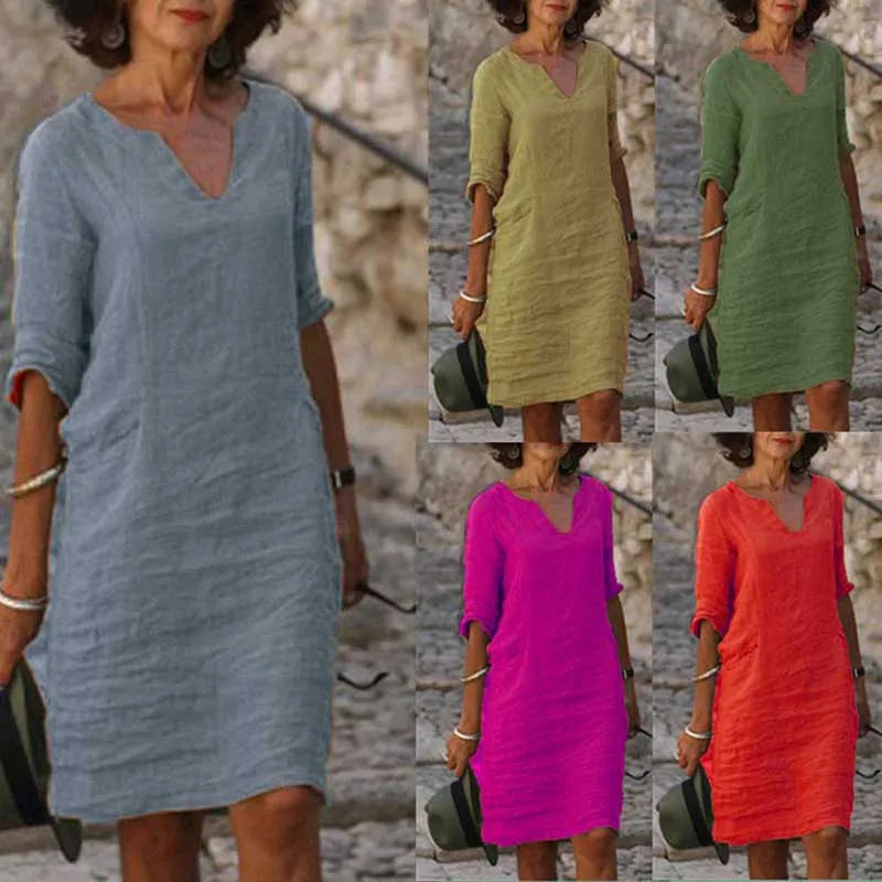 Vintage Breeze Mini Dress
