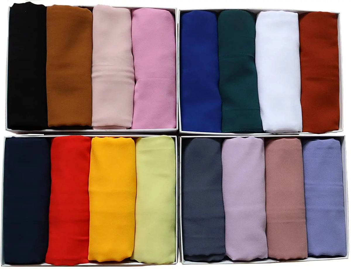 Elegant Chiffon Hijab – Soft Lightweight Headscarf | 39 Colors