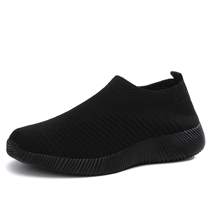 Women's Cotton Slip-On Shoes – Lightweight Casual Flats
