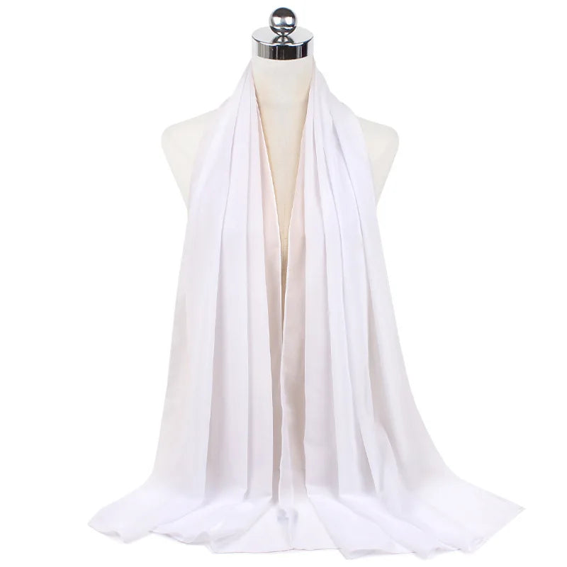 Elegant Chiffon Hijab – Soft Lightweight Headscarf | 39 Colors