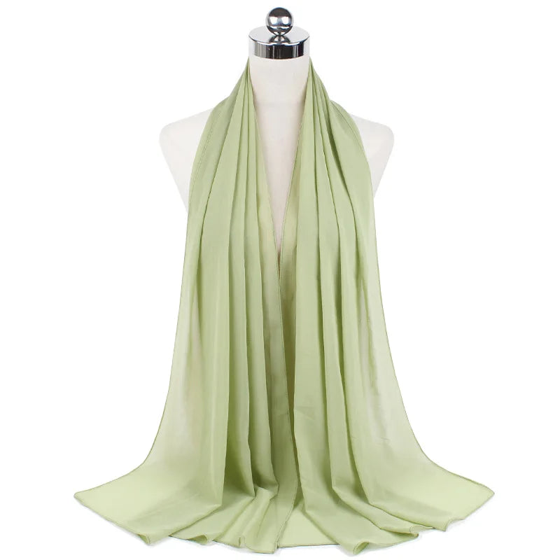 Elegant Chiffon Hijab – Soft Lightweight Headscarf | 39 Colors