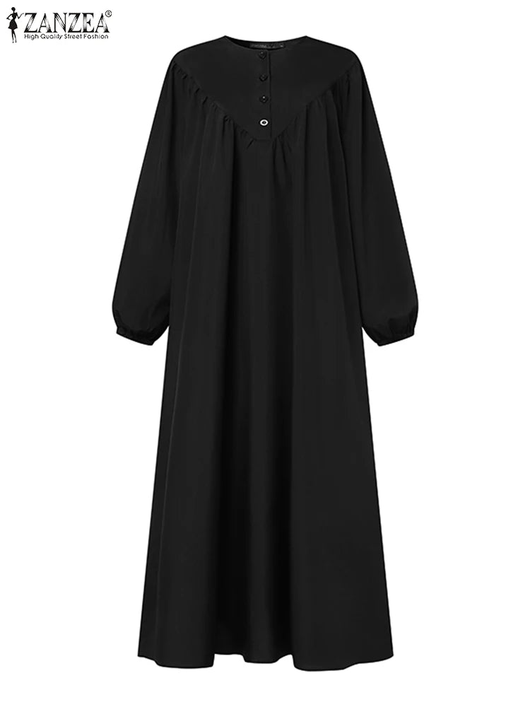 Vintage Long Sleeve Ramadan Maxi Abaya Kaftan