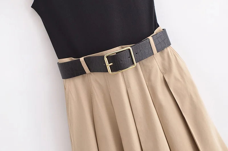 Bella Pleated Midi Dress