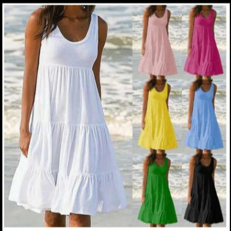 Boho Breeze Ruffle Dress
