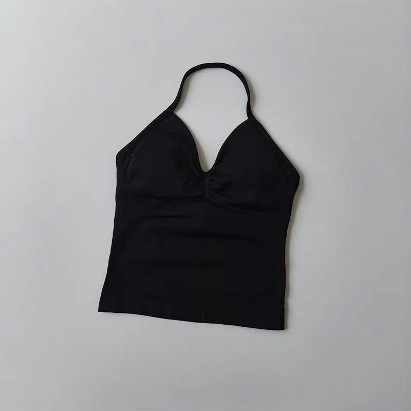 Halter Neck Sports Bra & Shorts Set