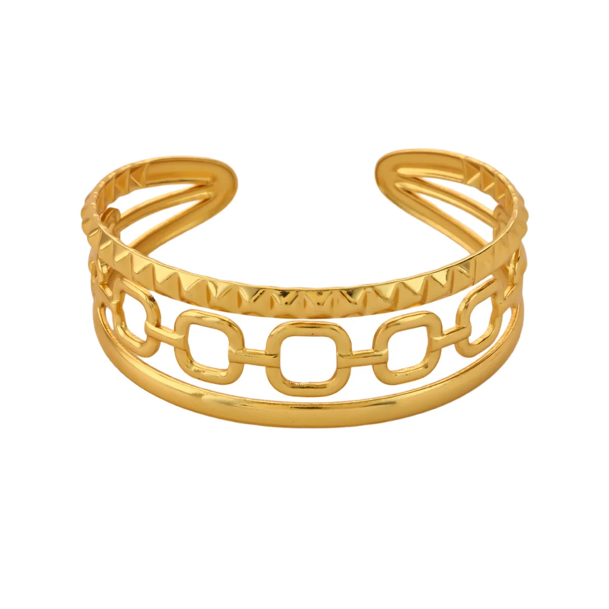 Geometric Bullet Stainless Steel Bangle