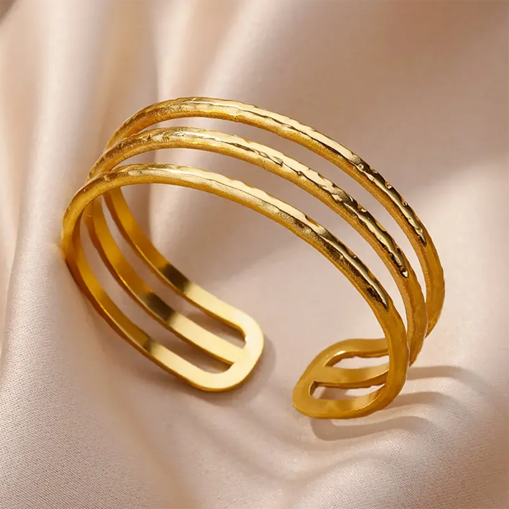 Golden Rebel Cuff Bracelet
