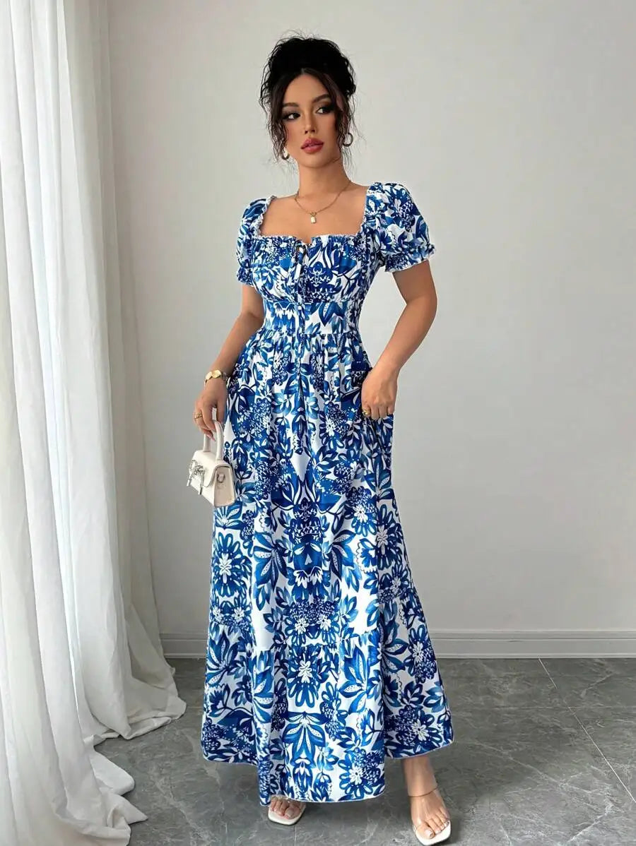 Bloom Bow Maxi Dress