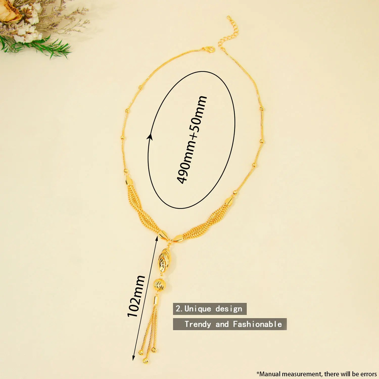 Royal Tassel Gold Necklace