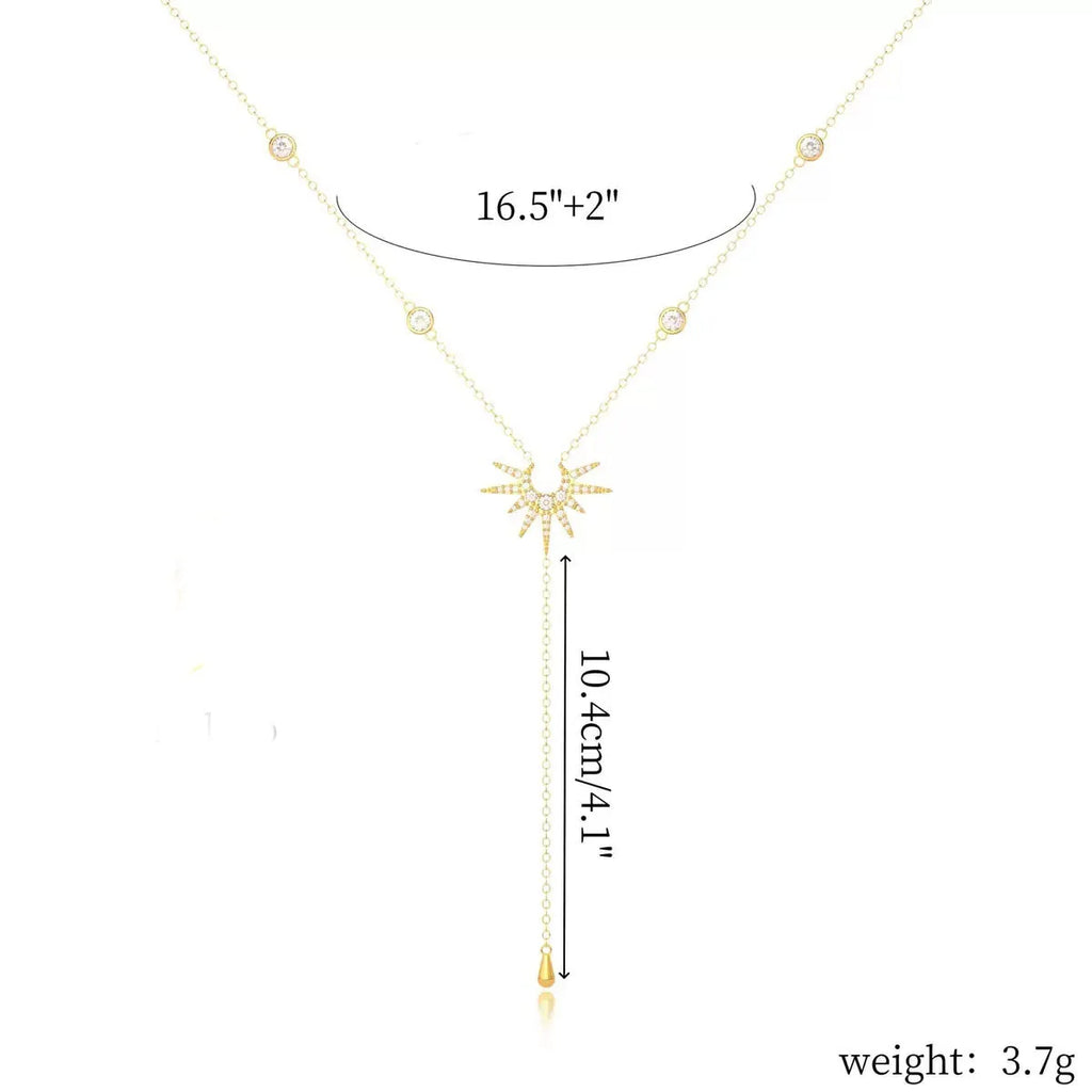 Elegant Y Pendant Necklace