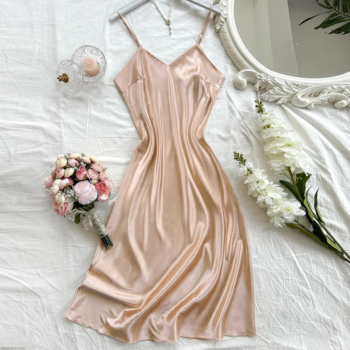 Luna Satin Sleep Dress