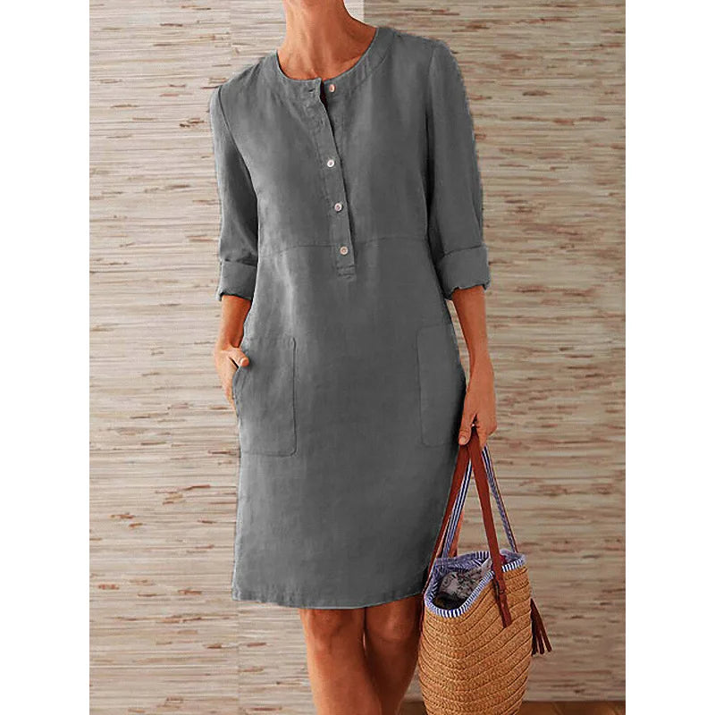 Linen Breeze Tunic Dress