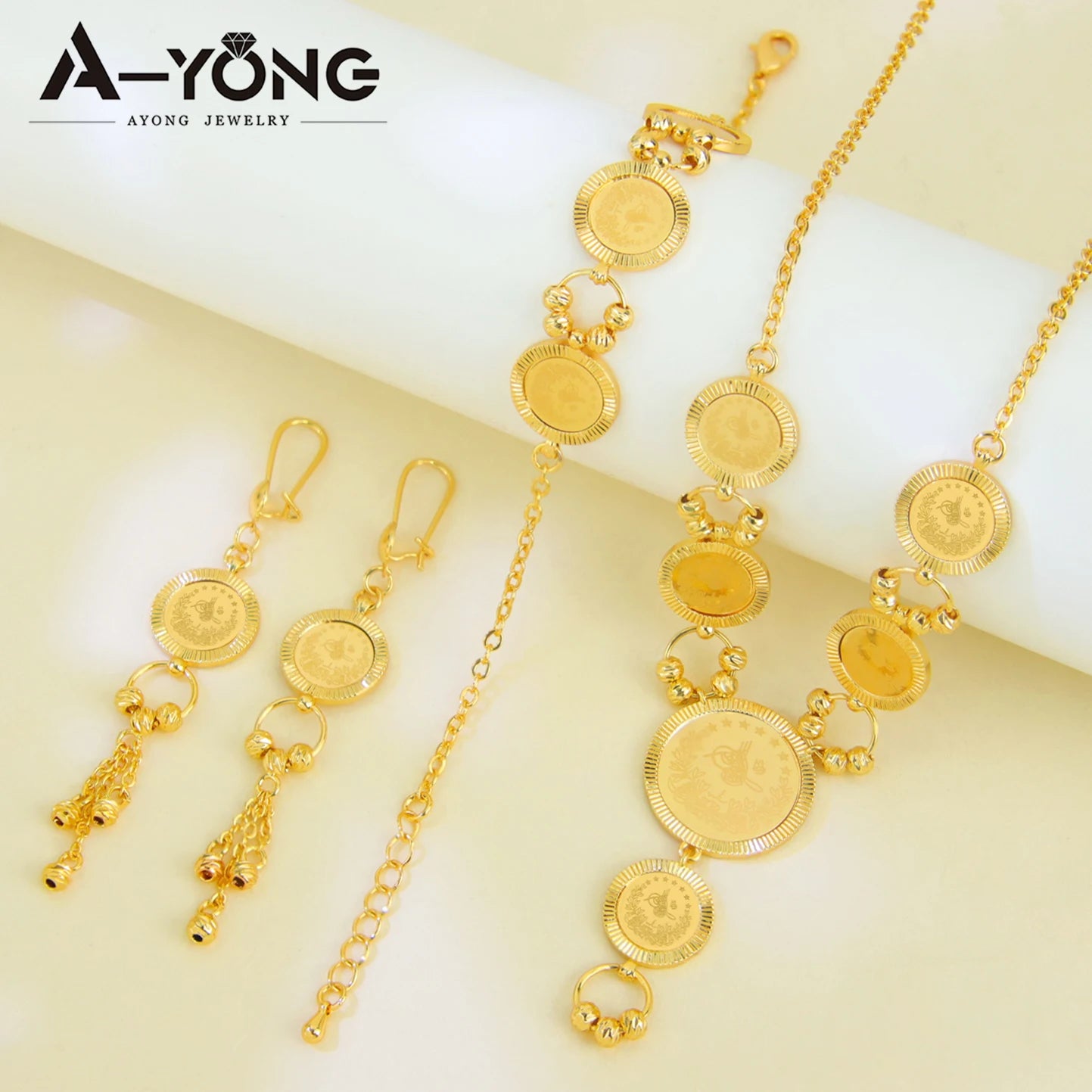 Turkish Vintage Coins Bridal Jewellery Set