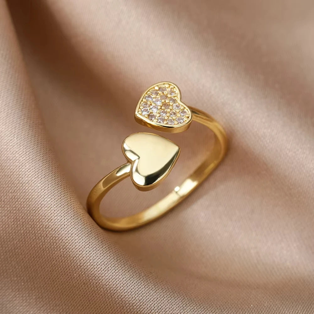 Luxe Geometric Zircon Ring