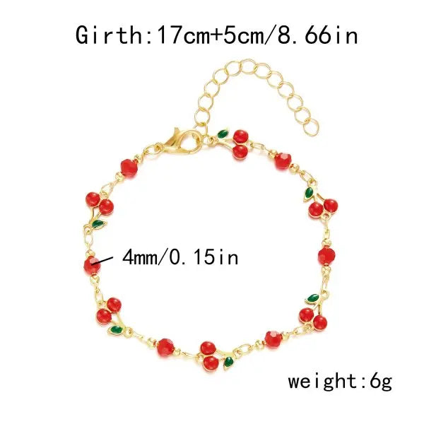 Heart Link Charm Bracelet