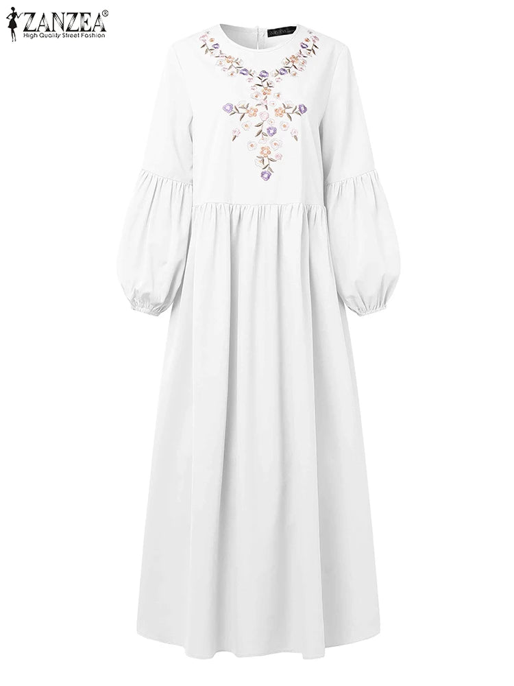 Veloura Elegant Embroidered Abaya Dress