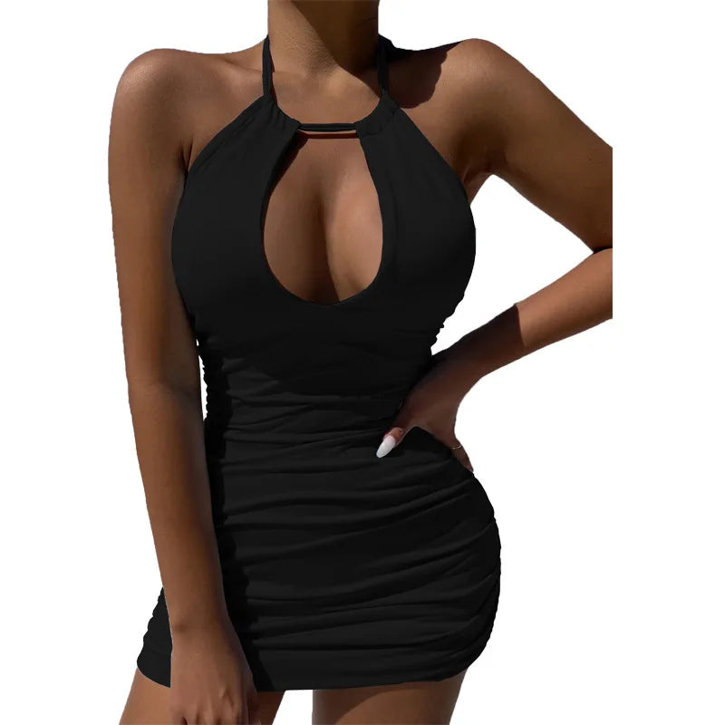Summer Glow Halter Dress