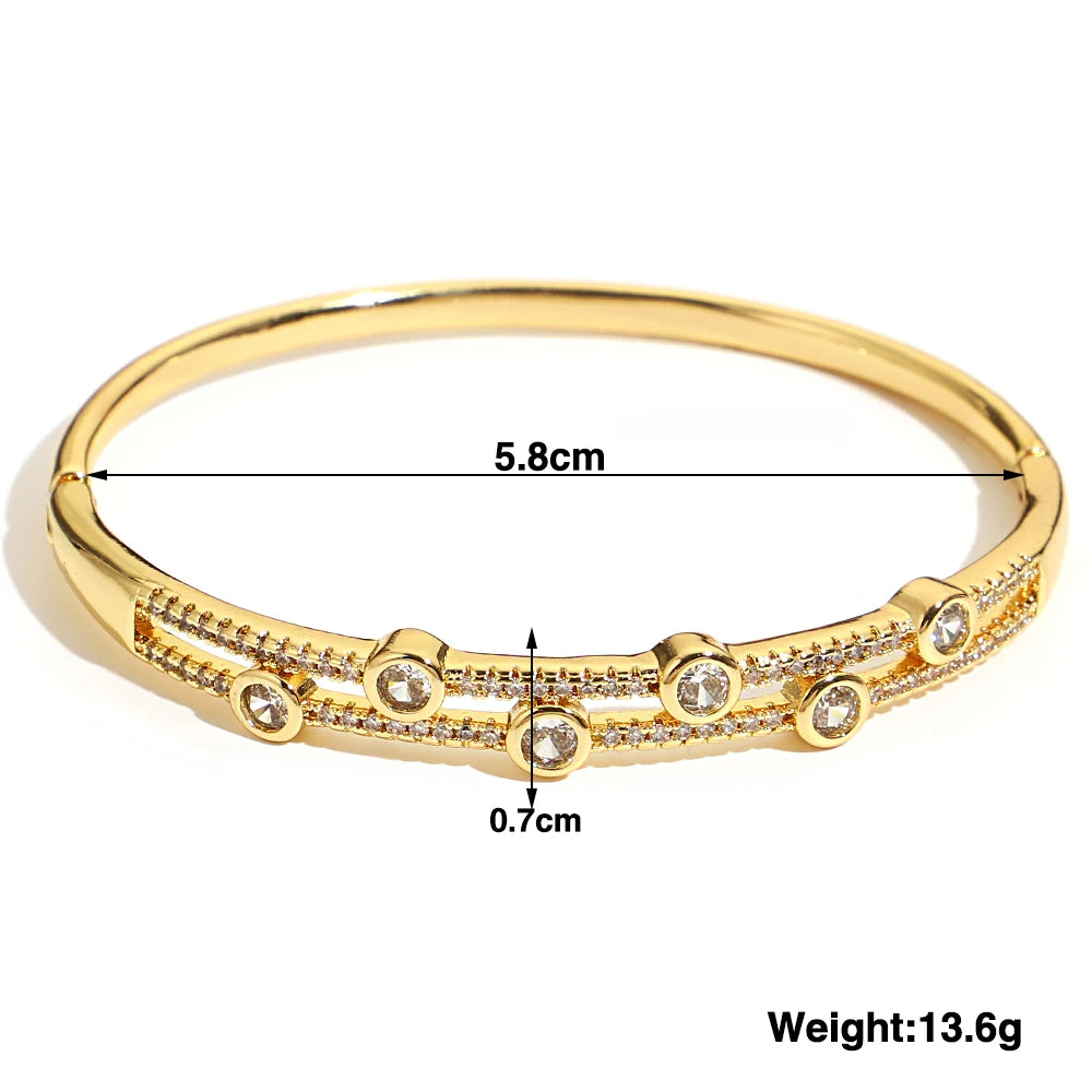 Luxe Glow Zircon Cuff