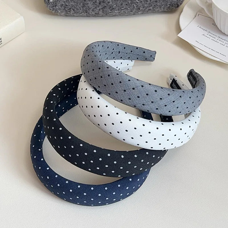 Polka Dot Volume Boosting Padded Headband