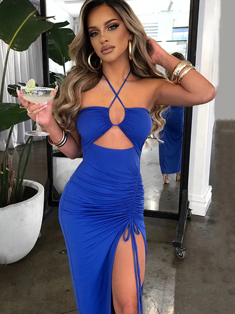 Velvet Night Midi Dress