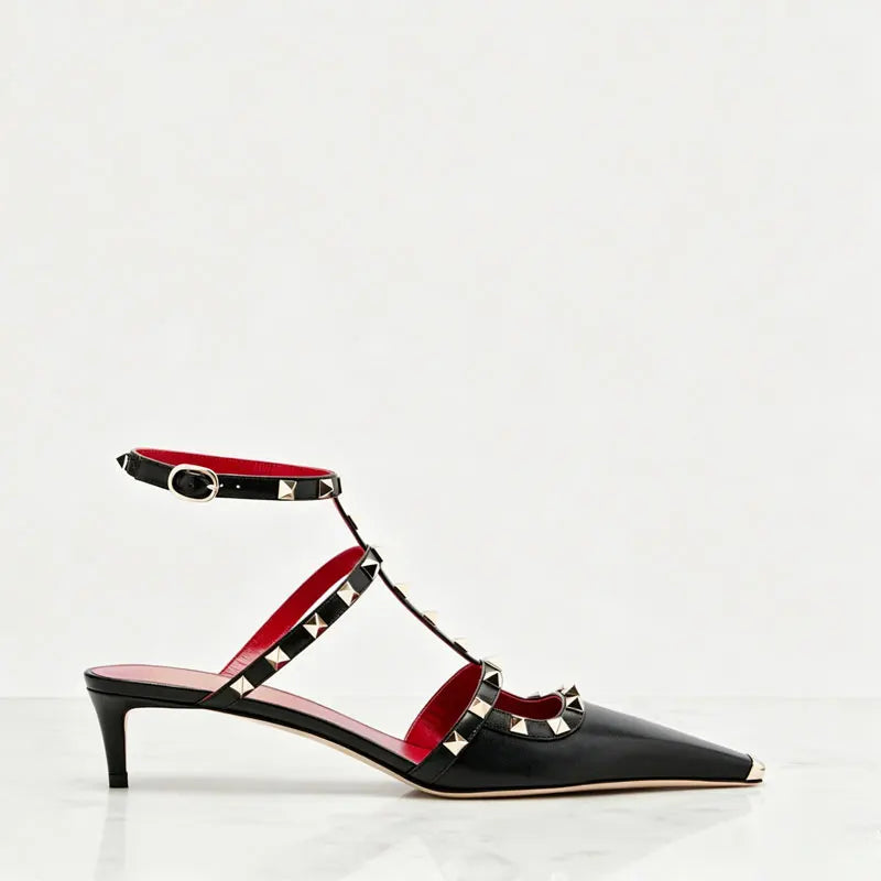 Chic Rivet Strap Sandals