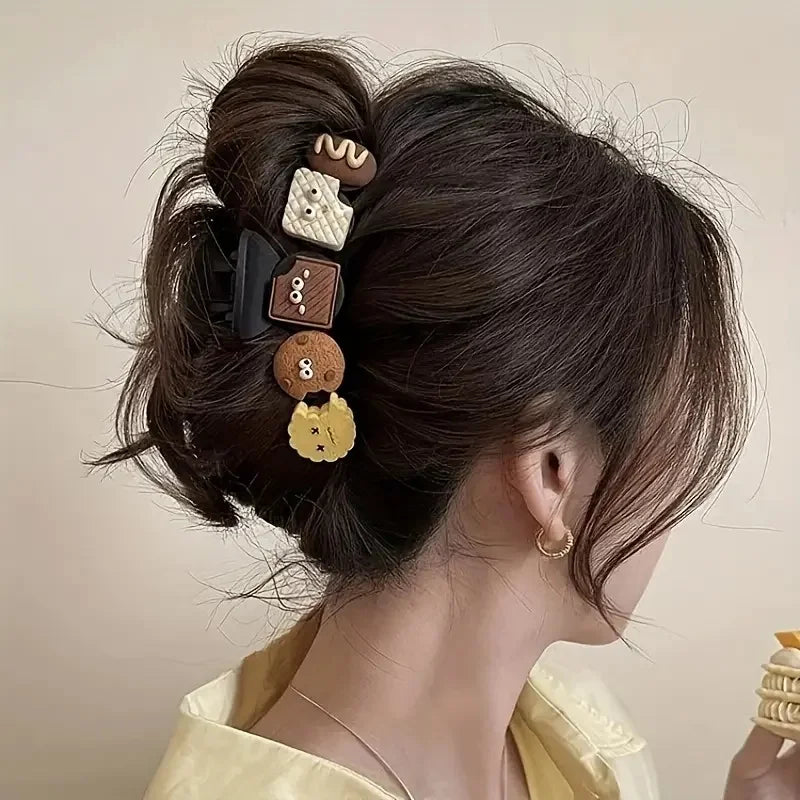 4-Piece Wavy Shark Claw Hair Clips Set