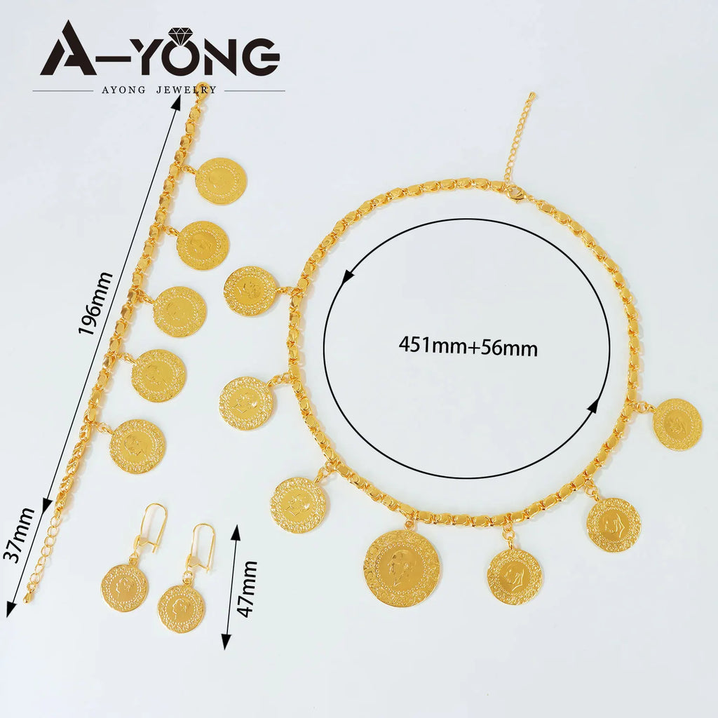 Nigeria Wedding Gold Coins Jewellery Set II
