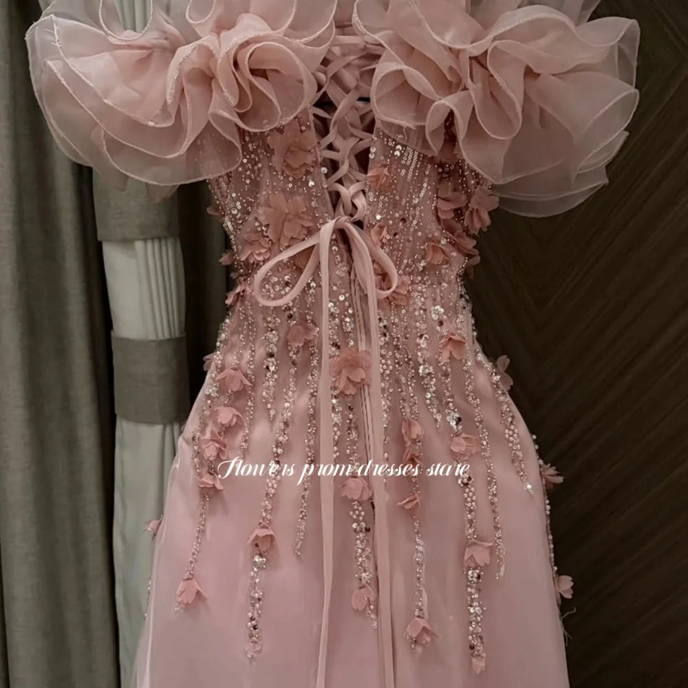 Ethereal Bloom Evening Gown