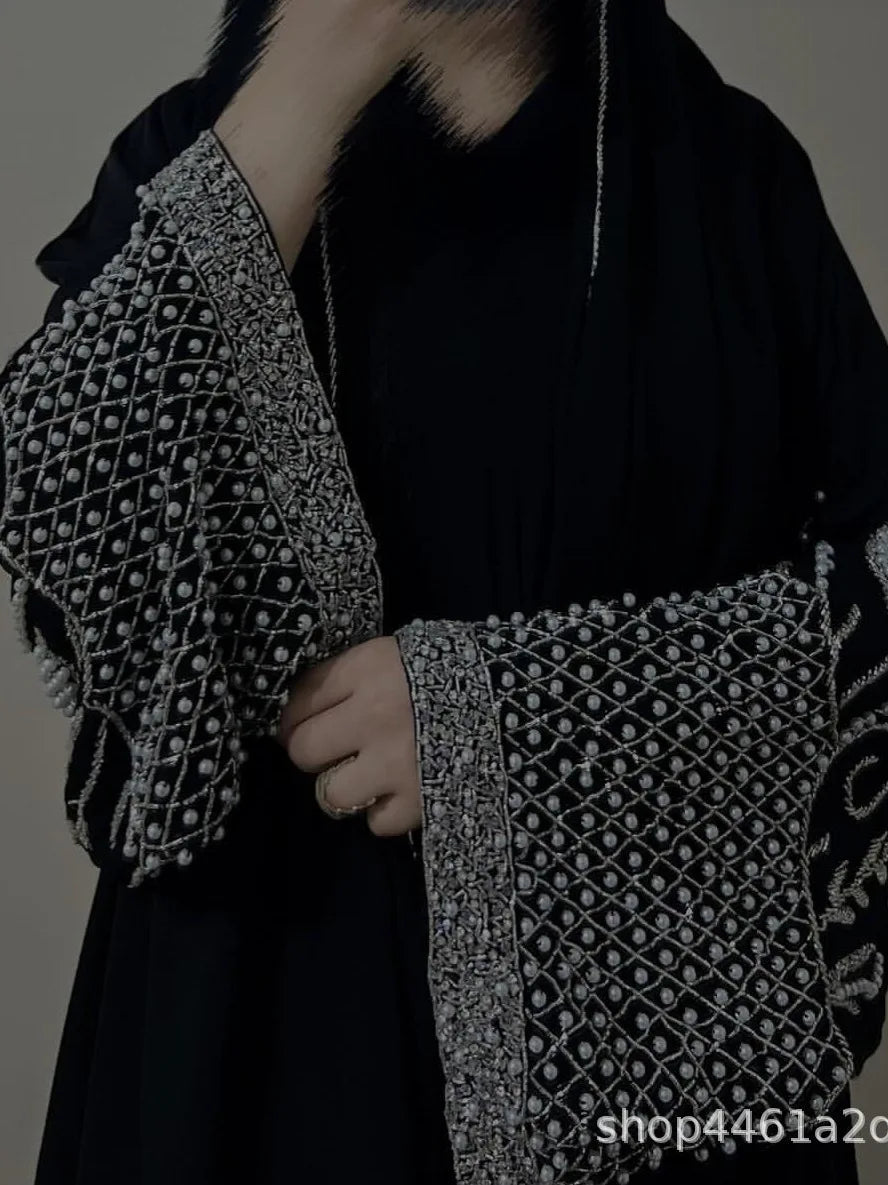 Diamond Beading Kaftan Abaya Dress