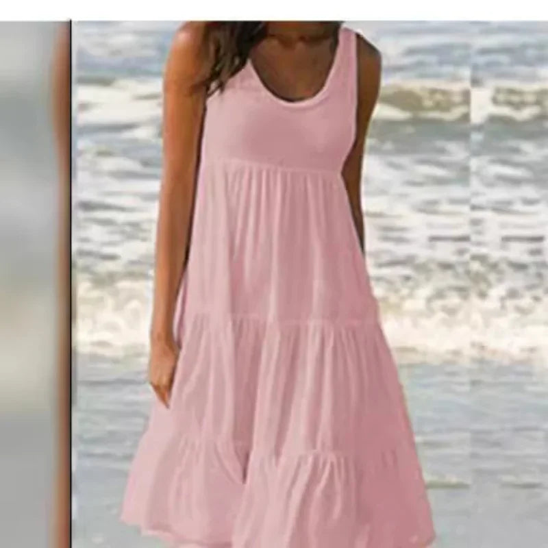 Boho Breeze Ruffle Dress