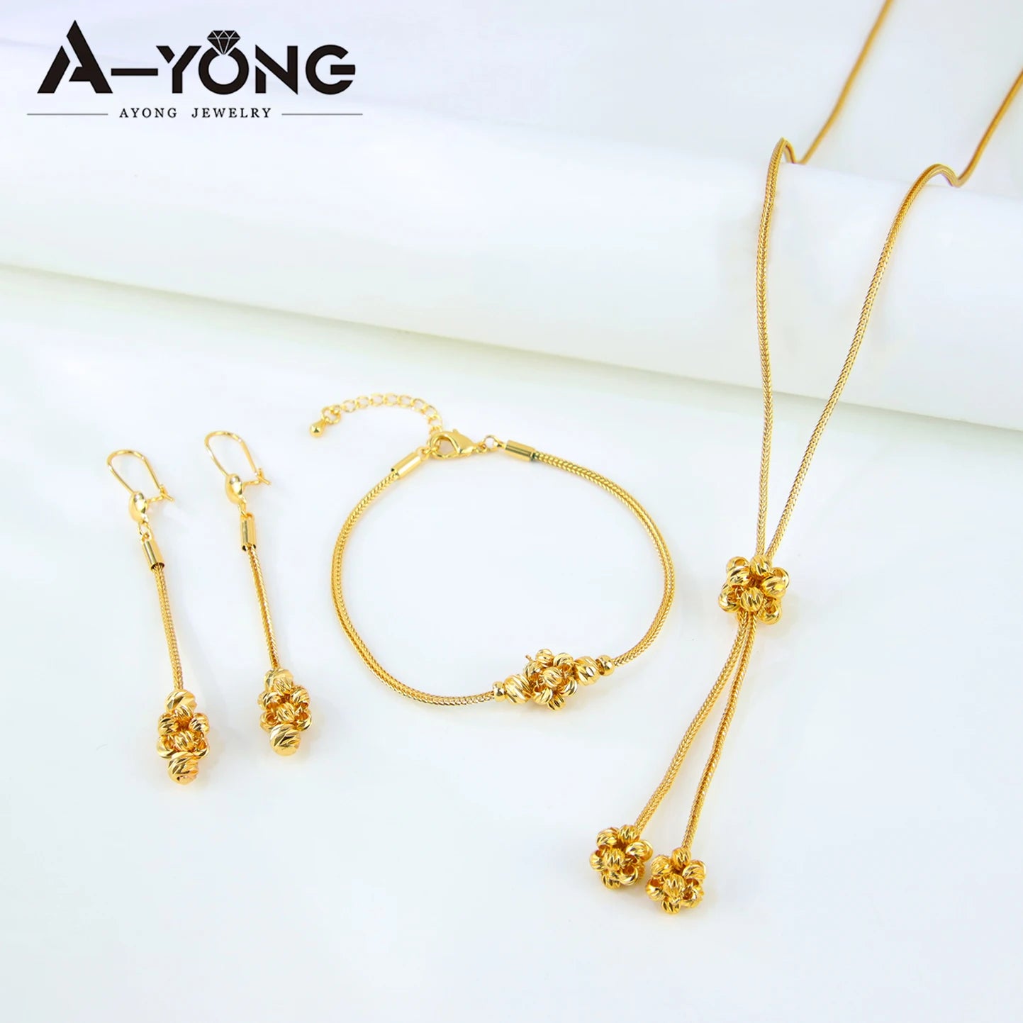 Royal Gold Beads Jewelry Set