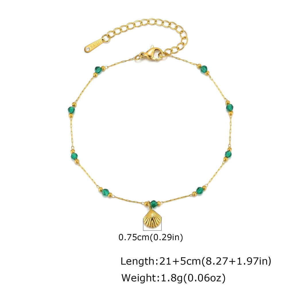 Boho Seashell Anklet
