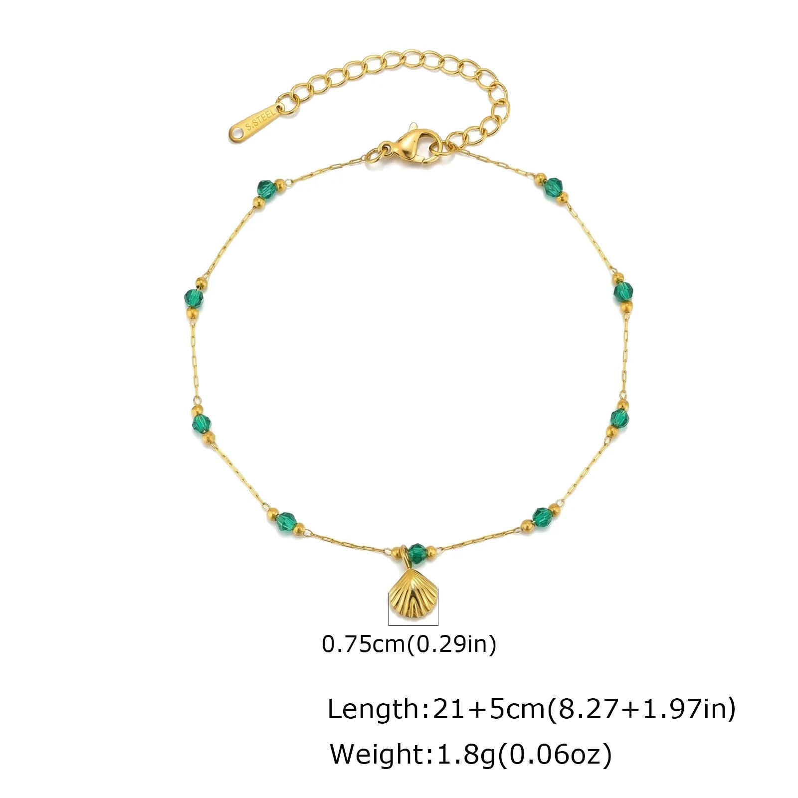 Boho Seashell Anklet