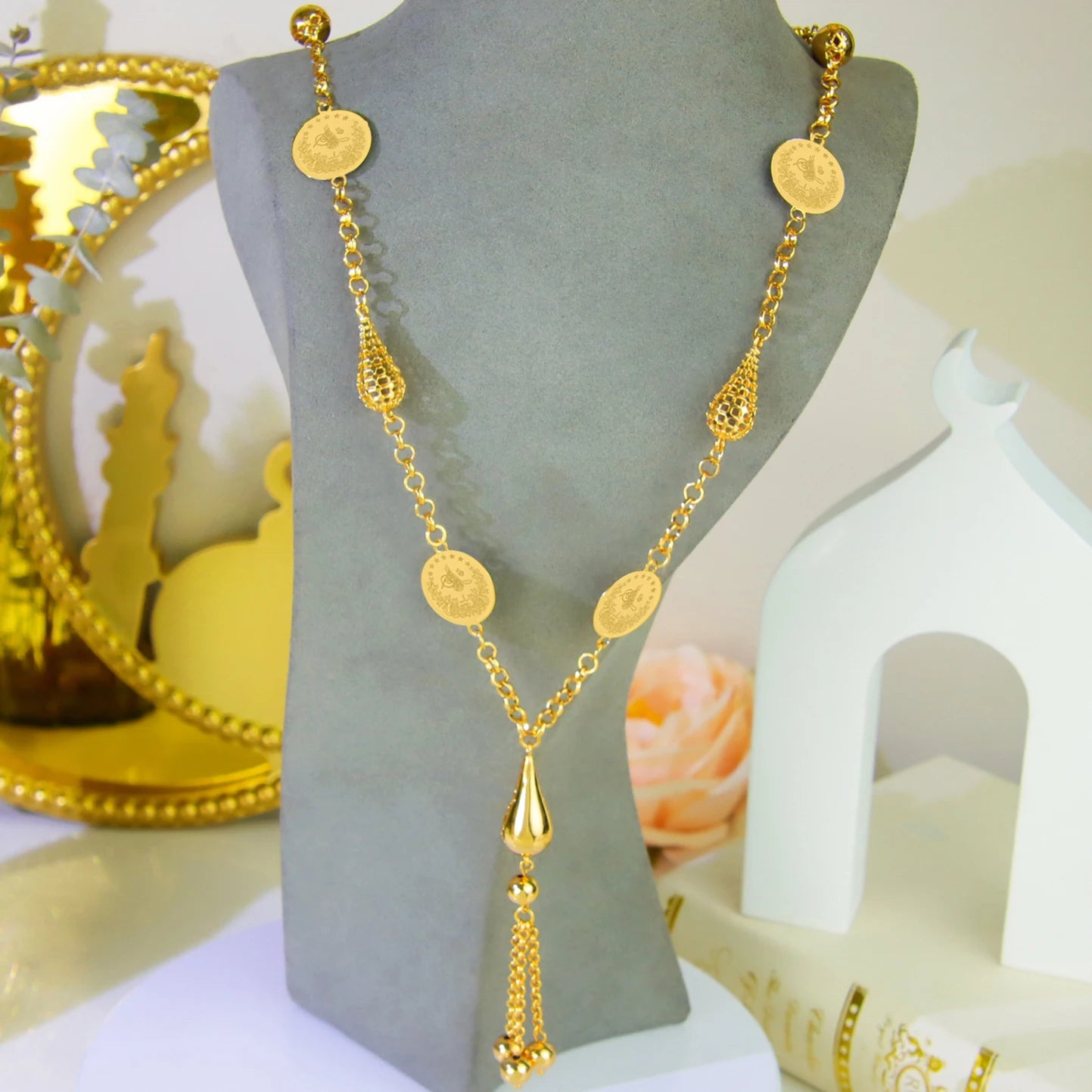 Ottoman Gold Coins Bridal Necklace